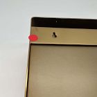 Open Box: Modern Steel &amp; Teak Mailbox, Wide (16"W x 7"D x 11"H) - Antique Brass