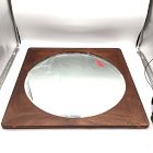 Open Box: Tate Wood Square Wall Mirror (30" Sq) - Cool Walnut