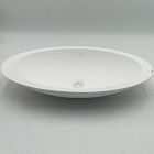 Open Box: VIGO Wisteria Stone Oval Vessel Sink - White