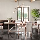 Modern Oak Rectangle Dining Table (84")