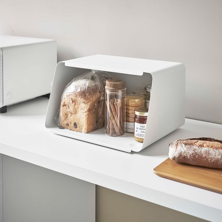 Yamazaki Bread Box w/ Cutting Board Lid | West Elm