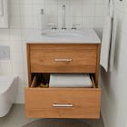 Mid-Century Floating Single Bathroom Vanity (24")