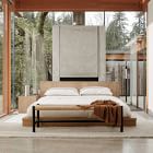 Modern Paneled Wood Bed