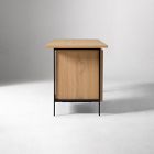 Pierce Desk with File Cabinet (56") &amp; Storage Shelf (60") Set