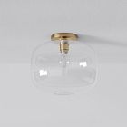 Sculptural Pebble Flush Mount