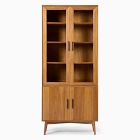 Mid-Century Glass Cabinet (35")