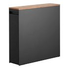 Open Box: Yamazaki Pull-Out Bathroom Storage Cabinet (22.1") - Black
