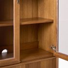 Mid-Century Glass Cabinet (35")