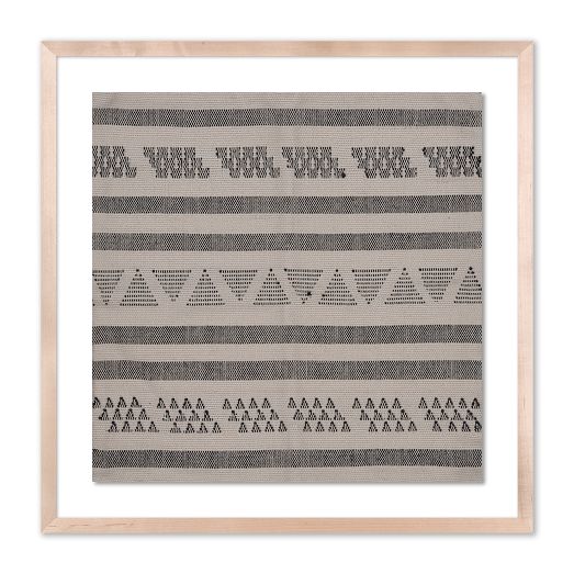 Geometric Rhythm Textile Art 1 Framed Wall Art by Four Hands Art Studio by West Elm