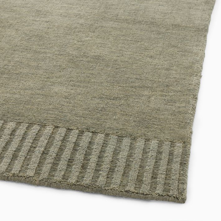 Ojai Rug - Handwoven 100% Wool Solid Color | West Elm