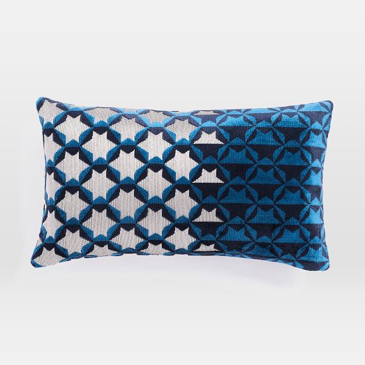 Velvet Star Lumbar Pillow by West Elm