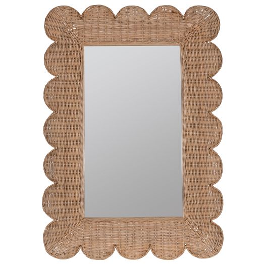Brooke Rattan Wall Mirror by West Elm