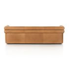 Voohres Leather Channeled Sofa (88.5")