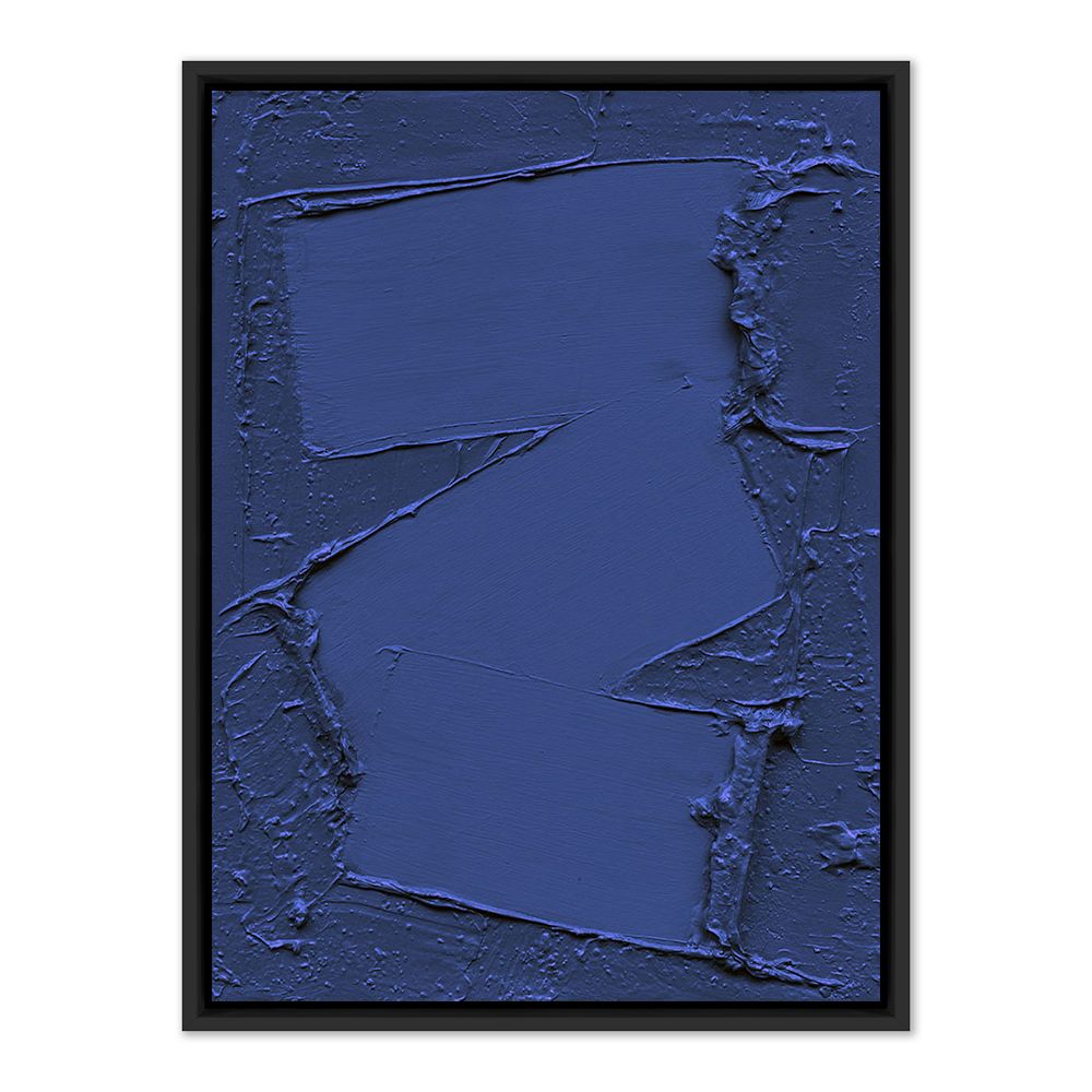 Free Form in Deep Blue Framed Wall Art by The Holly Collective by West Elm