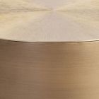 Hand-Hammered Aluminum Side Table (17.5")