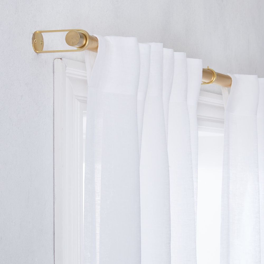 Sheer European Flax Linen Curtain by West Elm