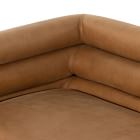 Voohres Leather Channeled Sofa (88.5")