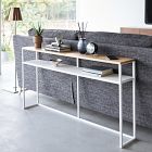 Yamazaki Sofa Back Console Table w/ Shelf (50")