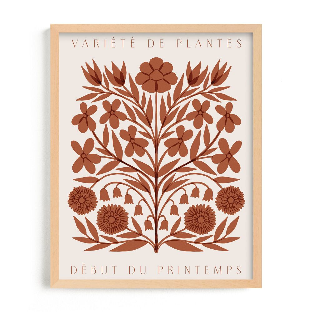 "Les Plantes" Framed Art by Minted for West Elm - Natural Wood Frame, Full Bleed, 11x14