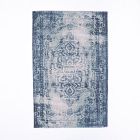 Open Box: Distressed Arabesque Tufted Wool Rug (5' x 8') - Midnight