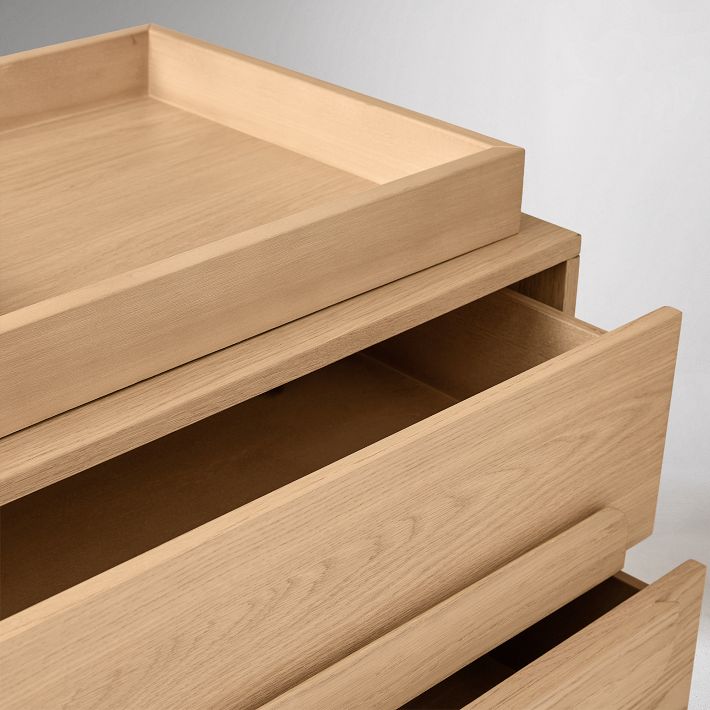 Gemini 6-Drawer Wide Dresser with Removable Topper (56