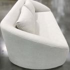 Open Box: Aviana Sofa (86") - Performance Yarn Dyed Linen Weave Oatmeal, Cool Walnut