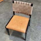 Open Box: Dunham Dining Chair - Ludlow Leather Sesame, Black, Sand Straps