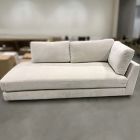 Open Box: Haven Left-Arm Bumper Chaise - Performance Distressed Velvet Sand