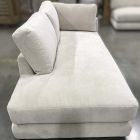 Open Box: Haven Left-Arm Bumper Chaise - Performance Distressed Velvet Sand