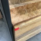 Open Box: Industrial Storage Media Console (80") - Raw Mango