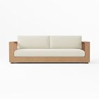 Telluride Outdoor 92in Sofa Cushion, Crosshatch Weave Alabaster