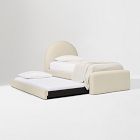 Elora Arched Upholstered Bed Single Trundle Only