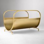 Open Box: Modern Lines Fireplace Log Holder - Antique Brass