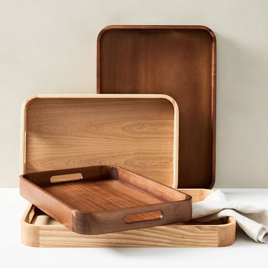 Oslo Wood Trays - Stylish and Functional Dining Essentials | West Elm