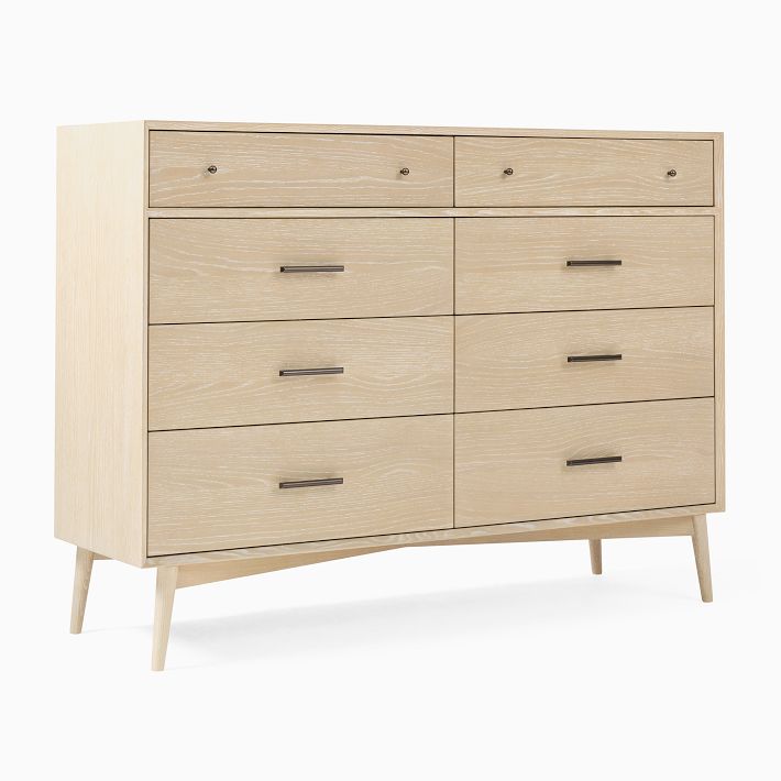 lifestorey ana 8-drawer mid-century modern dresser - oak Lifestorey Ana Rich Oak Entryway Cabinet w/ Antique Brass Hardware - On Sale - Bed Bath & Beyond