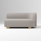 Open Box: Laurent Right-Arm 2 Seater Sofa - Performance Velvet Silver, Blonde