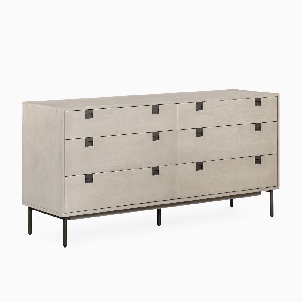Iron & Acacia 6-Drawer Dresser (62") by West Elm