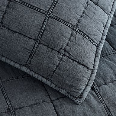 Braided Grid Quilt & Shams