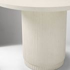 Fluted Outdoor Bistro Table (44") &amp; Westport Barrel Dining Chairs Set