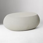 Open Box: Pebble Indoor/Outdoor Oval Coffee Table (36") - Gray