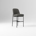 Open Box: Jack Metal Frame Leather Counter Stool (26"H) - Sierra Leather Fog, Dark Bronze