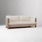 Open Box: Porto Outdoor Sofa  (86") - Crosshatch Weave, Alabaster, Woven Nylon Cording Bone, Reef Finish