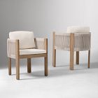 Open Box: Porto Outdoor Dining Chairs, Set of 2 - Reef &amp; Alabaster Cushions