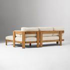 Monterey Outdoor Teak 2-Piece Chaise Sectional (99.5")