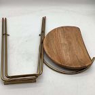 Open Box: Alden Counter Stool (26") - Natural/Antique Brass