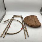 Open Box: Alden Counter Stool (26") - Natural/Antique Brass
