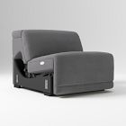 Open Box: Dalton Motion Reclining Motion Armless Single - Performance Velvet Pewter Black