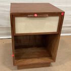 Open Box: Douglas Solid Wood Tatami Mini Nightstand (16") - Cool Walnut