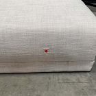 Open Box: Emmett Dining Banquette Armless Single - Performance Yarn Dyed Linen Weave Frost Gray, Acorn