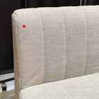 Open Box: Emmett Dining Banquette Armless Single - Performance Yarn Dyed Linen Weave Frost Gray, Acorn